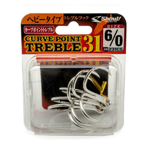 Тройники морские Shout Curve Point Treble 31 6/0